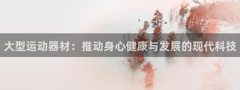 凯捷体育平台：大型运动器材：推动身心健康与发展的现代