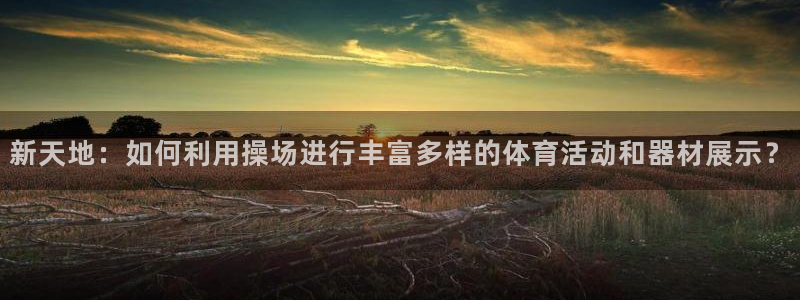 意昂集团官网：新天地：如何利用操场进行丰富多样的体育