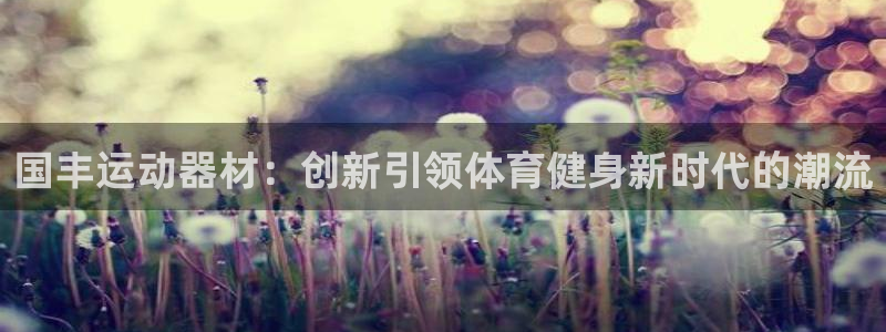 凯捷体育娱乐：国丰运动器材：创新引领体育健身新时代的