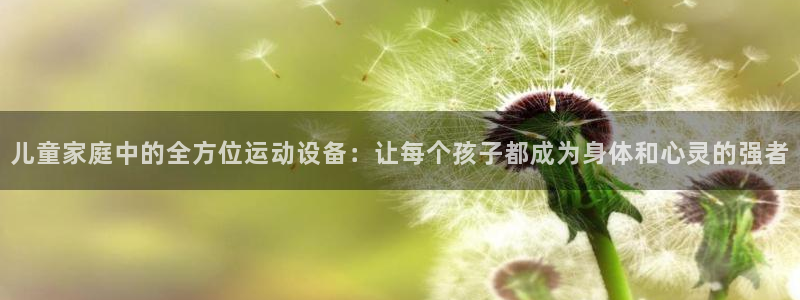 凯捷体育招商电话地址查询：儿童家庭中的全方位运动设备