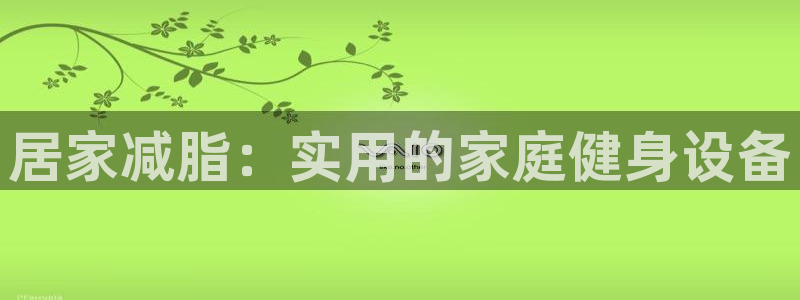 凯捷体育集团E.ON：居家减脂：实用的家庭健身设备